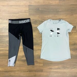 Under Armour Crop Leggings and Top
